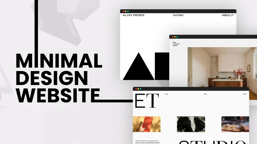 Voorbeeld van minimalistisch design